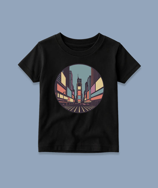 Times Square Retro Art – NYC Toddler Tee