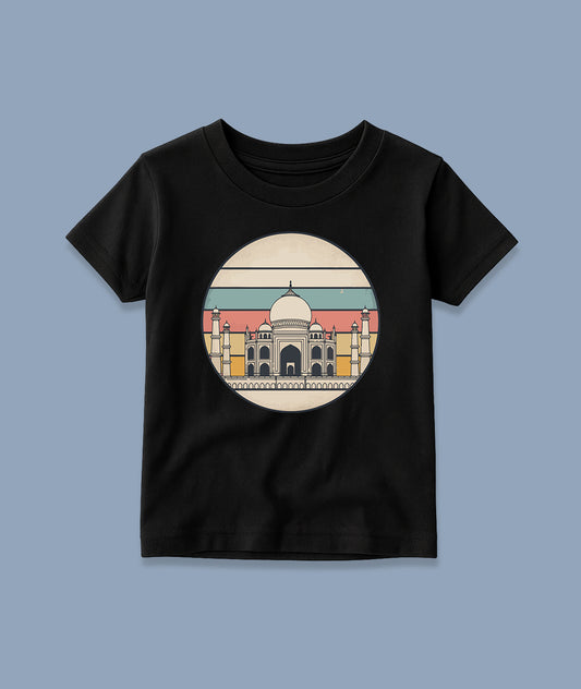 Taj Mahal Retro Art – Vintage Toddler Tee