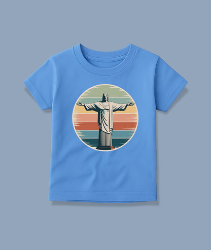 Christ the Redeemer Retro Art – Vintage Toddler Tee