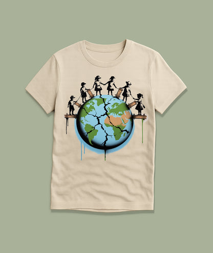 Kids Building Bridges on Earth Youth T-Shirt