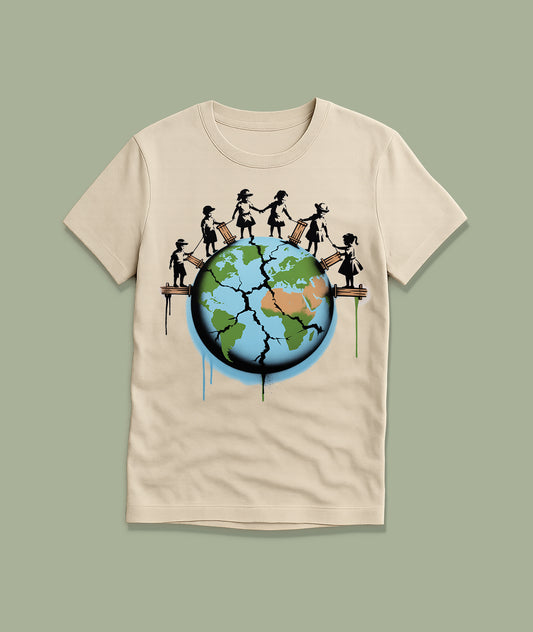 Kids Building Bridges on Earth Youth T-Shirt