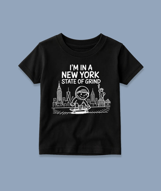 New York State of Grind Black Toddler Tee