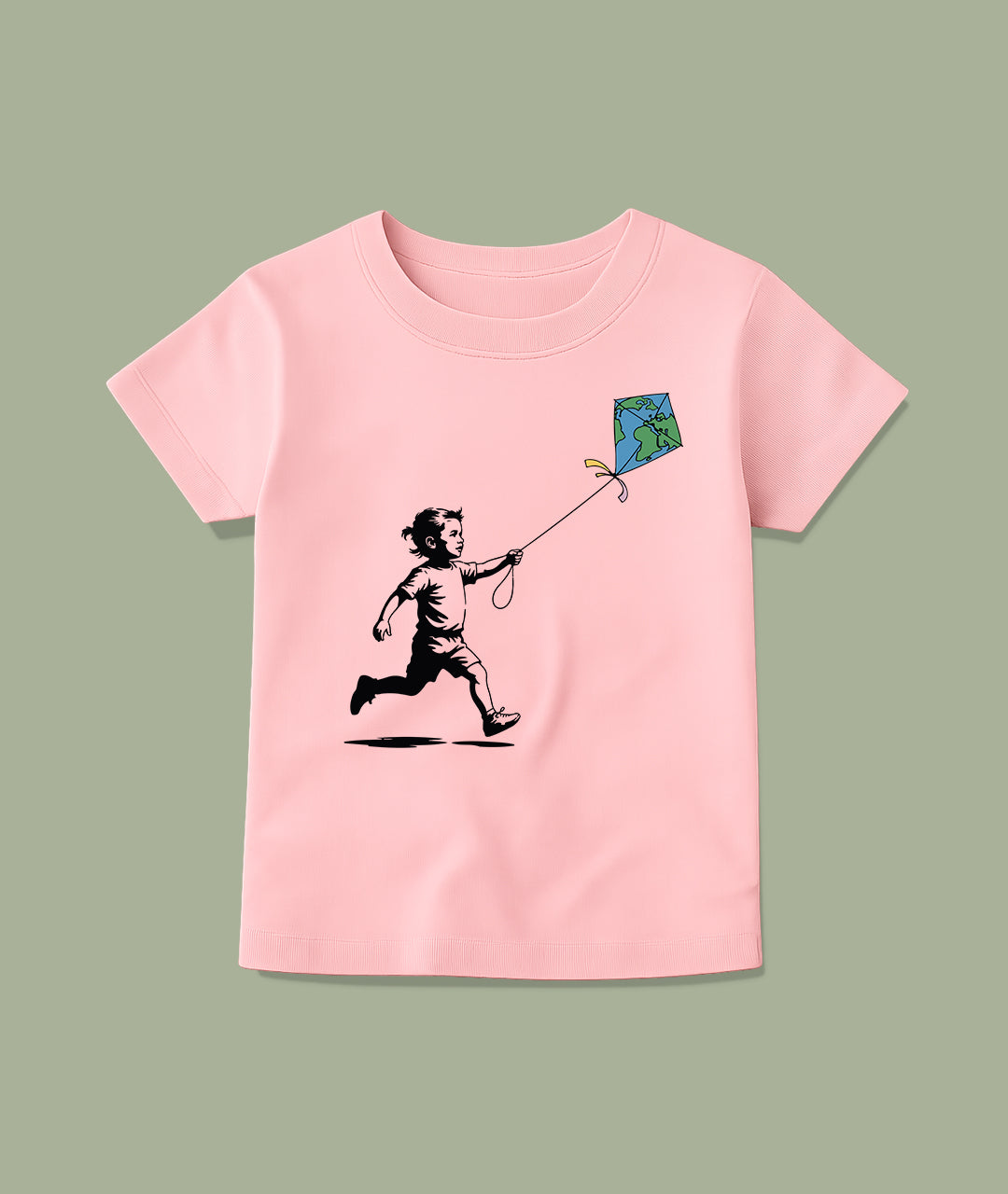 Child with Kite Design Toddler Tee