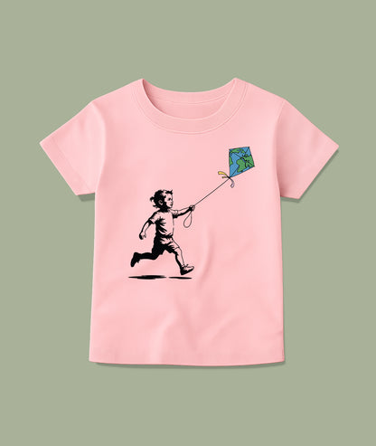 Child with Kite Design Toddler Tee