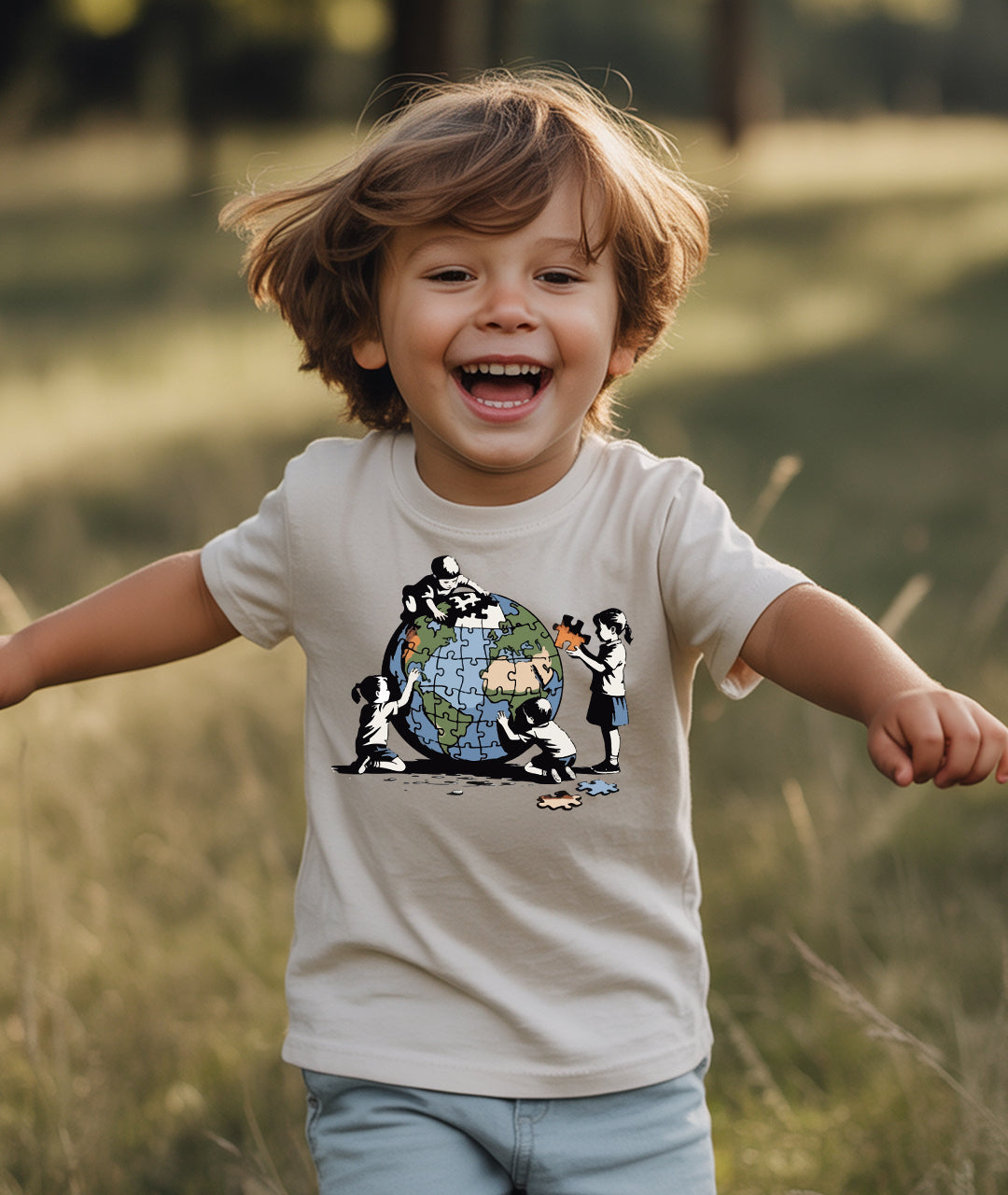 Global Harmony Puzzle Toddler Tee
