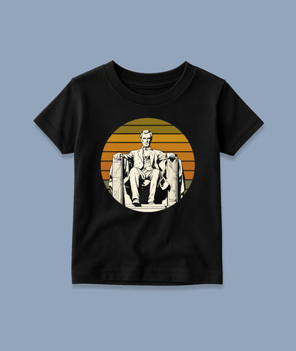 Lincoln Memorial Retro Art – Toddler Tee