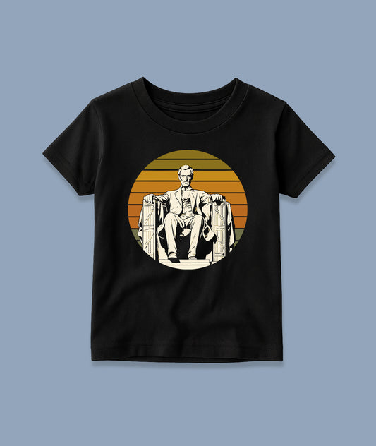 Lincoln Memorial Retro Art – Toddler Tee