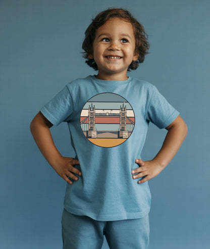 Tower Bridge Retro Art – London Toddler Tee