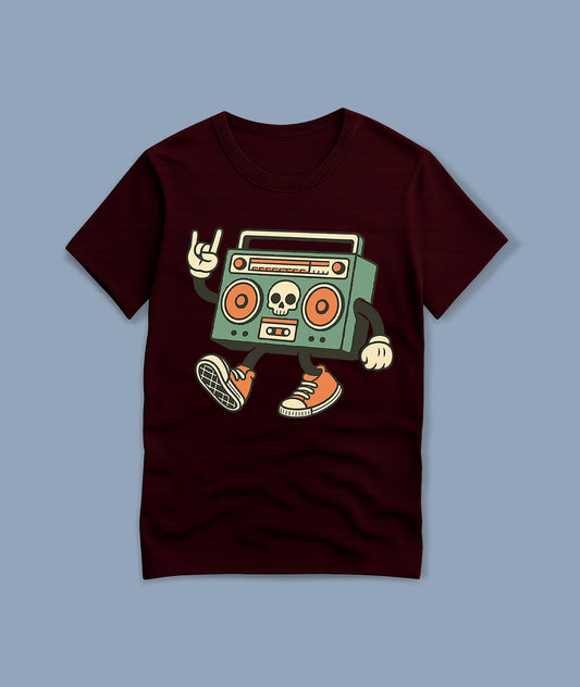 Cartoon Boombox Youth T-Shirt