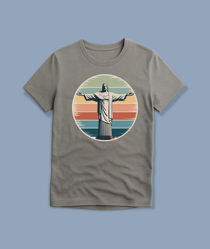 Christ the Redeemer Retro Art – Vintage Youth T-Shirt