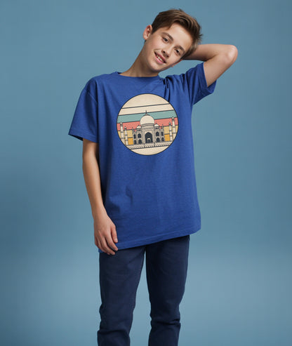Taj Mahal Retro Art – Vintage Youth T-Shirt