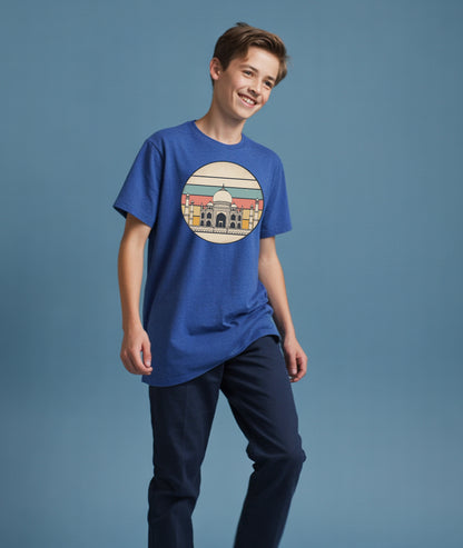Taj Mahal Retro Art – Vintage Youth T-Shirt