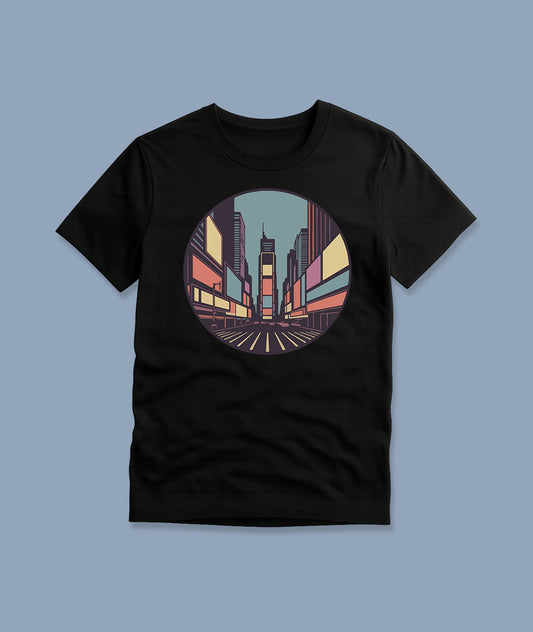 Times Square Retro Art – NYC Youth T-Shirt