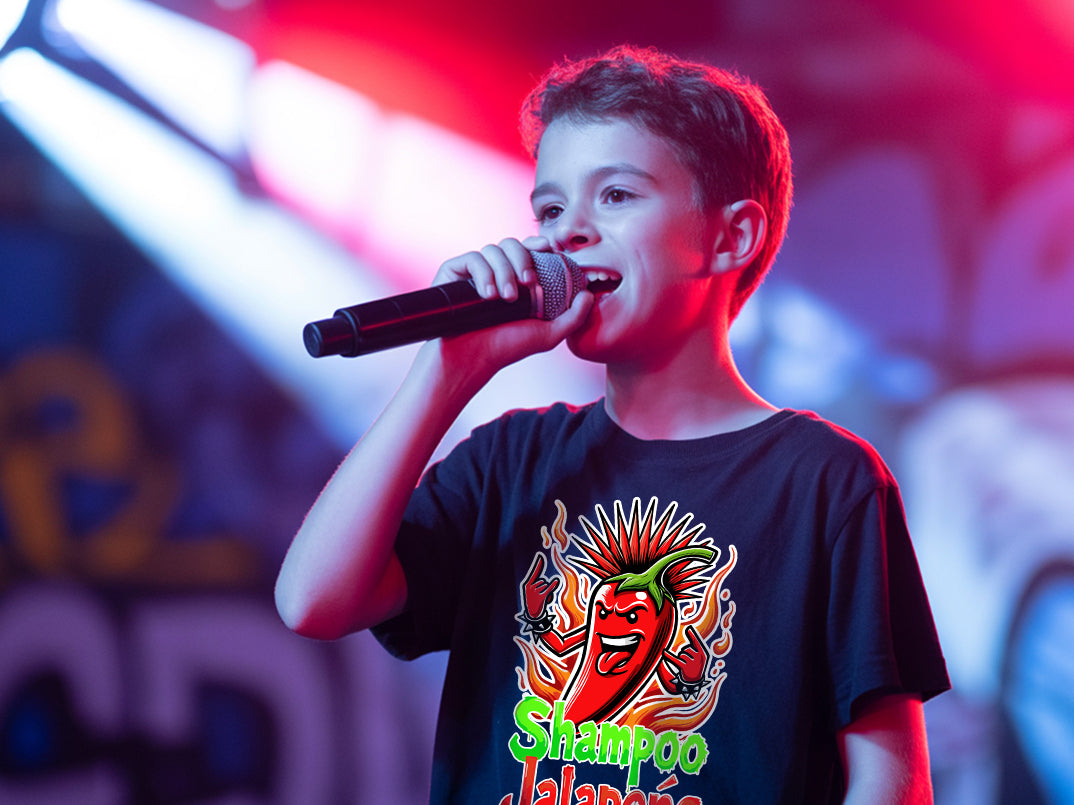 Boy singing